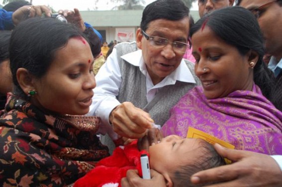  Tripura: Pulse polio immunization drive going in full swing